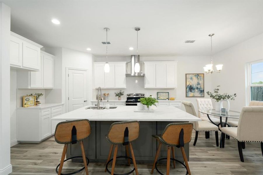 Furnished interior view inside a new home in , Gun Barrel City (Image 13).