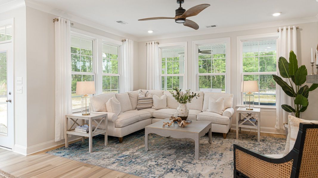 sectional in large living room in the Lighthouse floor plan sectional in large living room in the Lighthouse floor plan