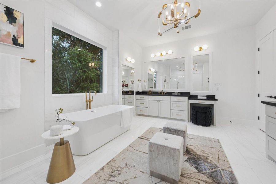 Furnished interior view inside a new home in , Houston (Image 35).