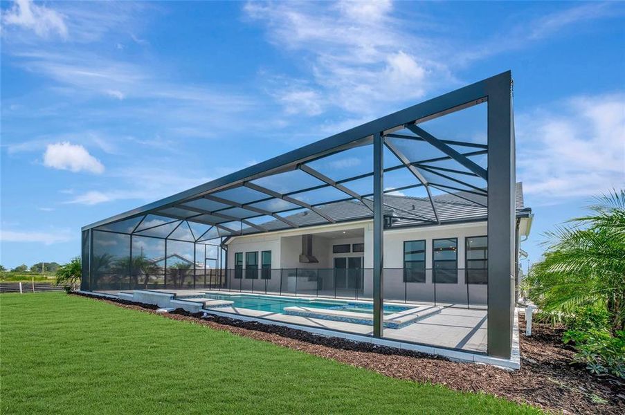 Exterior details and patio area of a home in Palmera Wellen Park – Executive Series, Venice (Image 25). Exterior details and patio area of a home in Palmera Wellen Park – Executive Series, Venice (Image 25).