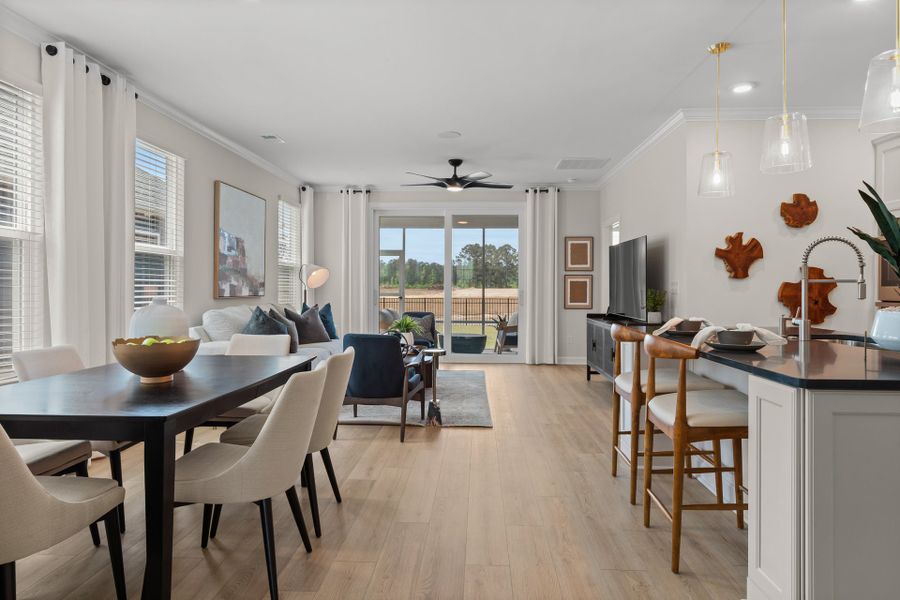 Representative furnished interior of a home built from the The Hibiscus by Chesapeake Homes in Coastal Club of the Carolinas, Calabash (Image 7).