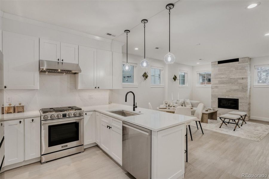 Furnished interior view inside a new home in , Denver (Image 16).
