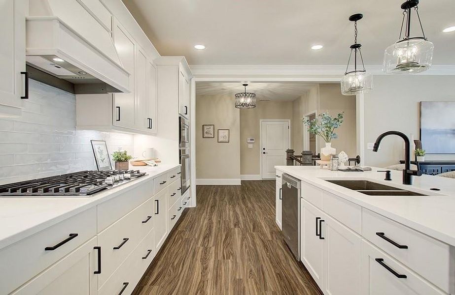 Furnished interior view inside a new home in Courtyards at Traditions, Cumming (Image 35).
