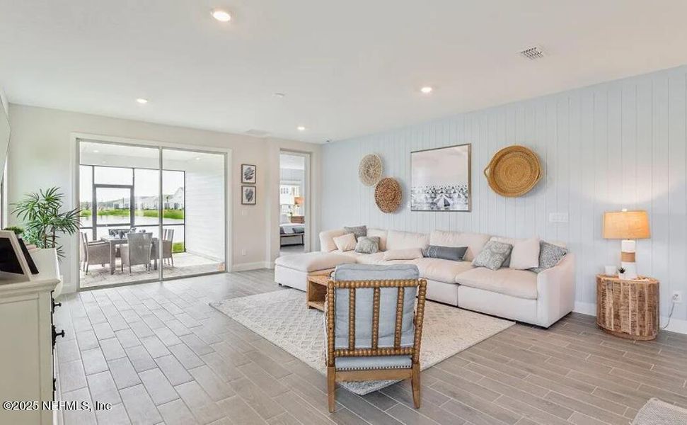 Furnished interior view inside a new home in Silver Meadows at SilverLeaf: Silver Meadows 50s, St. Augustine (Image 12).
