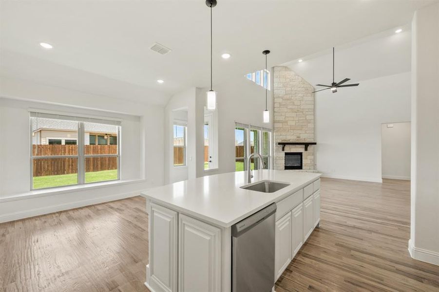Furnished interior view inside a new home in Wildflower Ranch 60-65, Justin (Image 13). Furnished interior view inside a new home in Wildflower Ranch 60-65, Justin (Image 13).