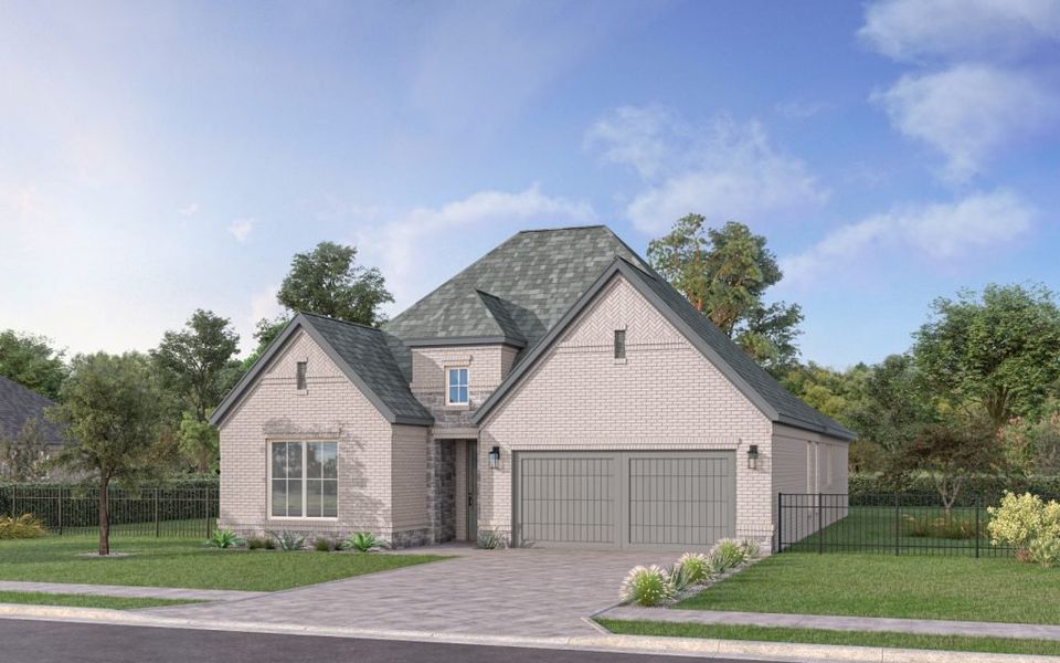 Representative exterior photo of a completed home built from the The Cayman by Stonefield Homes in The Highlands, Rockwall, TX (Image 32).
