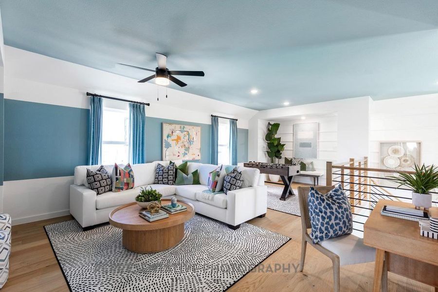 Furnished interior view inside a new home in Bridgeland: 40ft. lots, Cypress (Image 7).