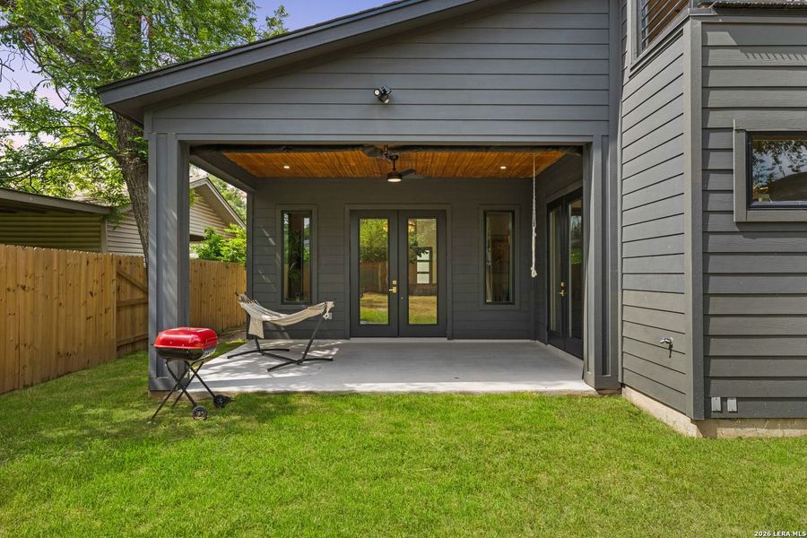 Exterior details and patio area of a home in , San Antonio (Image 2). Exterior details and patio area of a home in , San Antonio (Image 2).