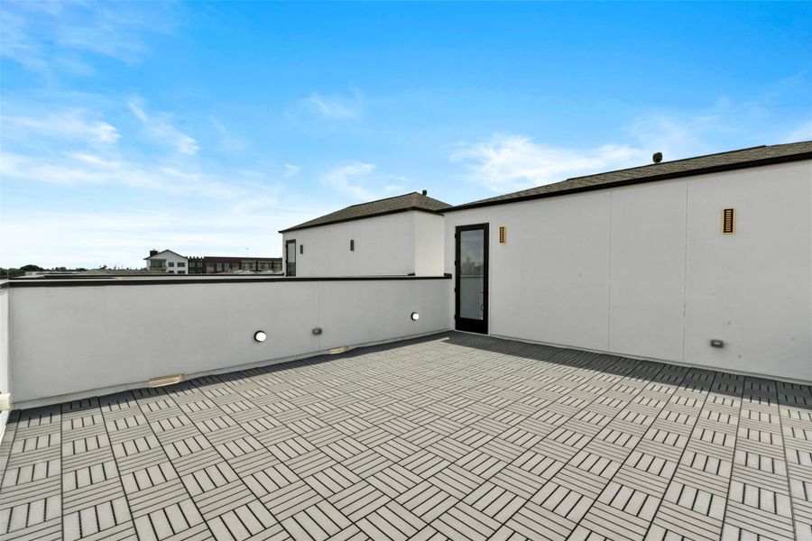 Exterior details and patio area of a home in , Houston (Image 26). Exterior details and patio area of a home in , Houston (Image 26).