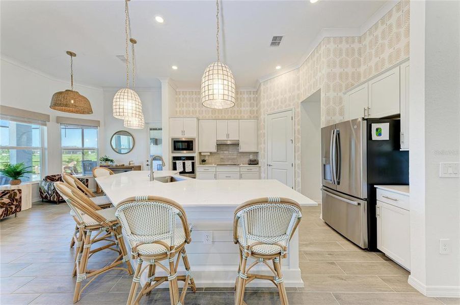 Furnished interior view inside a new home in , Venice (Image 18).