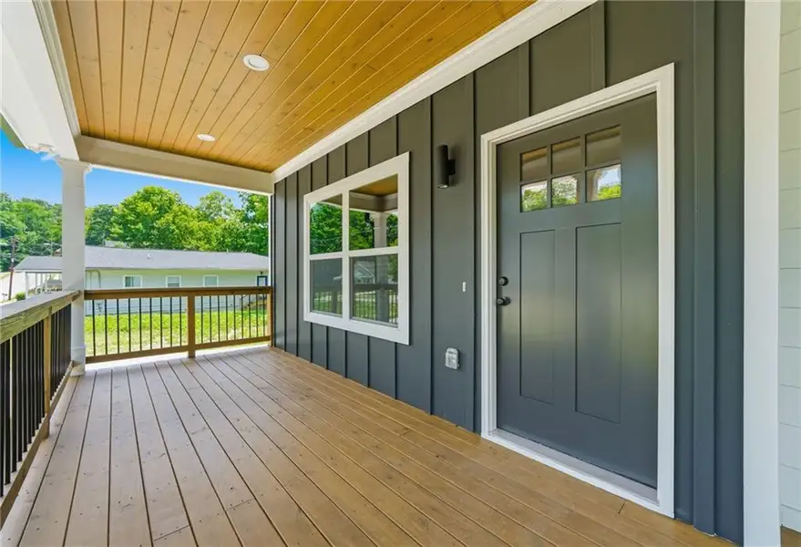 Exterior details and patio area of a home in , Atlanta (Image 3). Exterior details and patio area of a home in , Atlanta (Image 3).