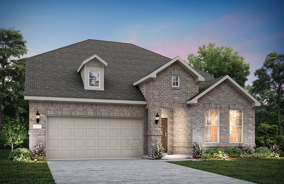 The Keller, a two-story home with 2-car garage, shown with Home Exterior 31