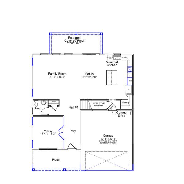 2D floor plan layout of this home in Rogers Spring, Graham, NC (Image 5).