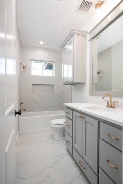 Representative furnished interior of a home built from the The Stella by Reece Homes in Traditions, Bryan (Image 37).
