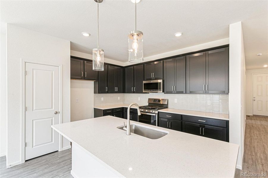 Furnished interior view inside a new home in Turnberry, Commerce City (Image 9). Furnished interior view inside a new home in Turnberry, Commerce City (Image 9).
