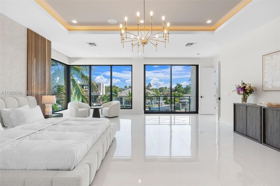 Furnished interior view inside a new home in , Lighthouse Point (Image 19).