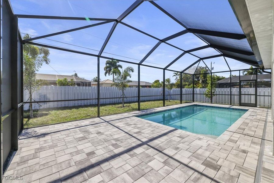 Exterior details and patio area of a home in Cape Coral, Cape Coral (Image 27).