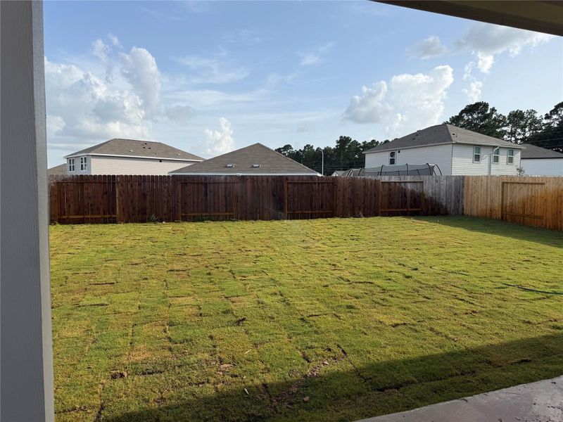 Exterior details and patio area of a home in Spring Creek Trails, Magnolia (Image 3).