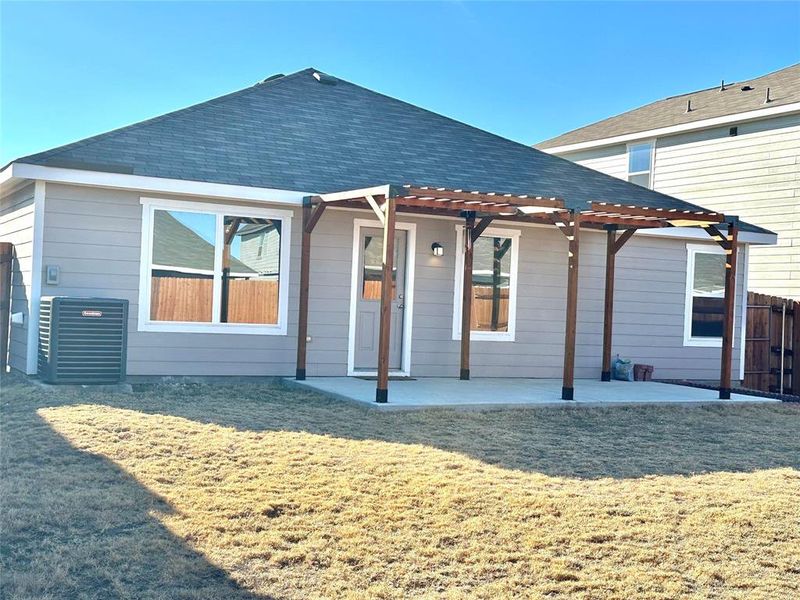 Exterior details and patio area of a home in , Fort Worth (Image 2). Exterior details and patio area of a home in , Fort Worth (Image 2).