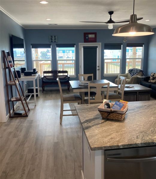 Furnished interior view inside a new home in , Galveston (Image 14).