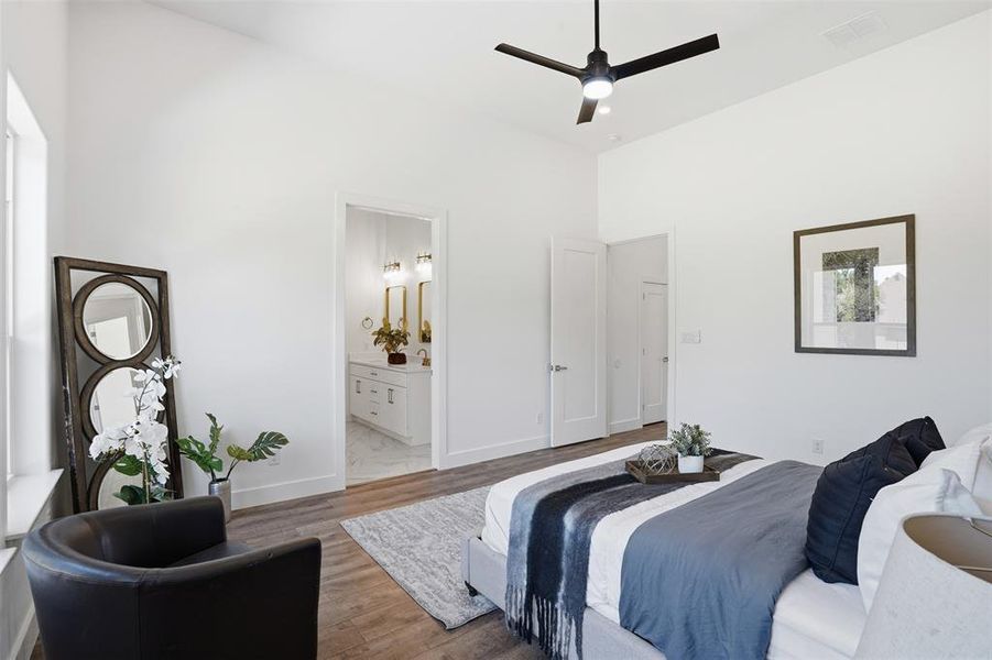 Furnished interior view inside a new home in Pecan Plantation, Granbury (Image 31).