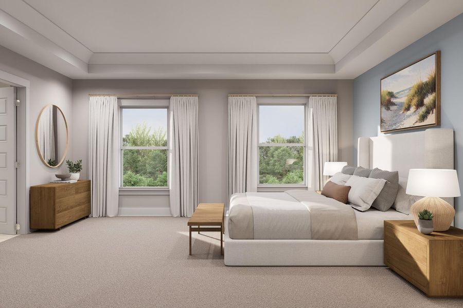 Furnished interior view inside a new home in Rivers Reach, Yemassee (Image 24).