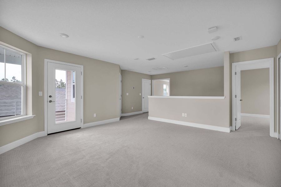 Representative unfurnished interior of a home built from the The Juniper by Providence Homes (Florida) in Reflections at Nocatee, Nocatee (Image 25). Representative unfurnished interior of a home built from the The Juniper by Providence Homes (Florida) in Reflections at Nocatee, Nocatee (Image 25).