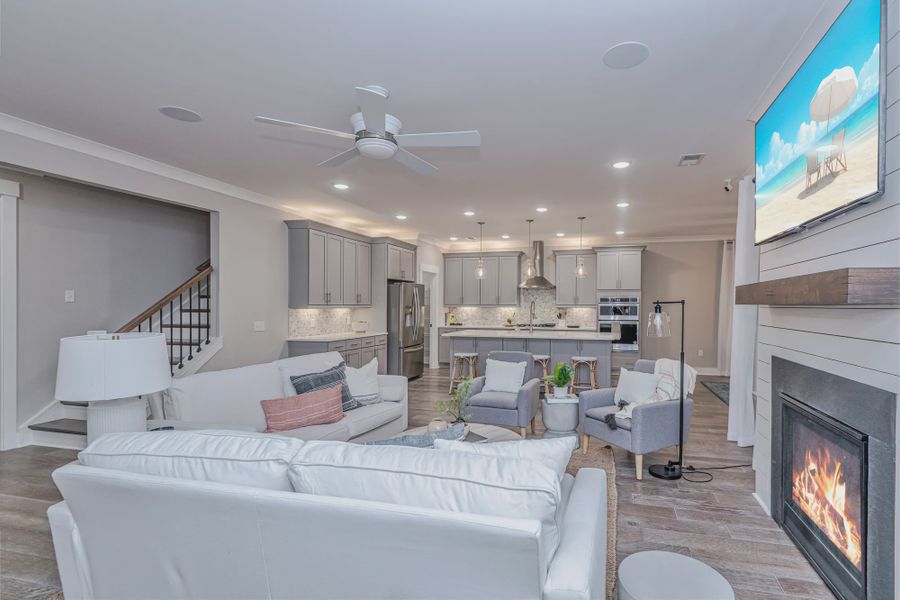 Furnished interior view inside a new home in Timothy Lakes, Ridgeville (Image 6). Furnished interior view inside a new home in Timothy Lakes, Ridgeville (Image 6).
