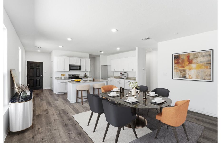 Representative furnished interior of a home built from the Chatfield by Centex in Davis Ranch, San Antonio (Image 9).