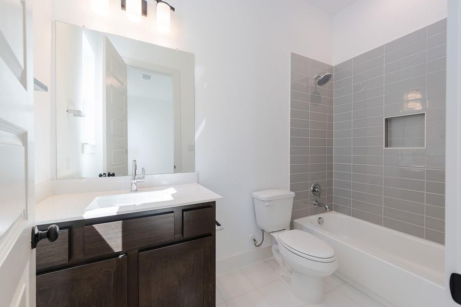 Furnished interior view inside a new home in Lariat - 80', Liberty Hill (Image 9). Furnished interior view inside a new home in Lariat - 80', Liberty Hill (Image 9).