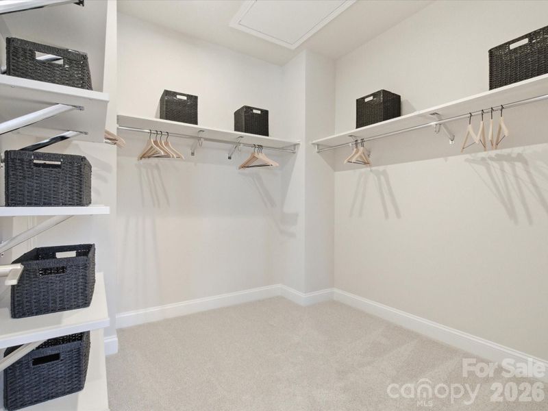 Primary walk-in closet
