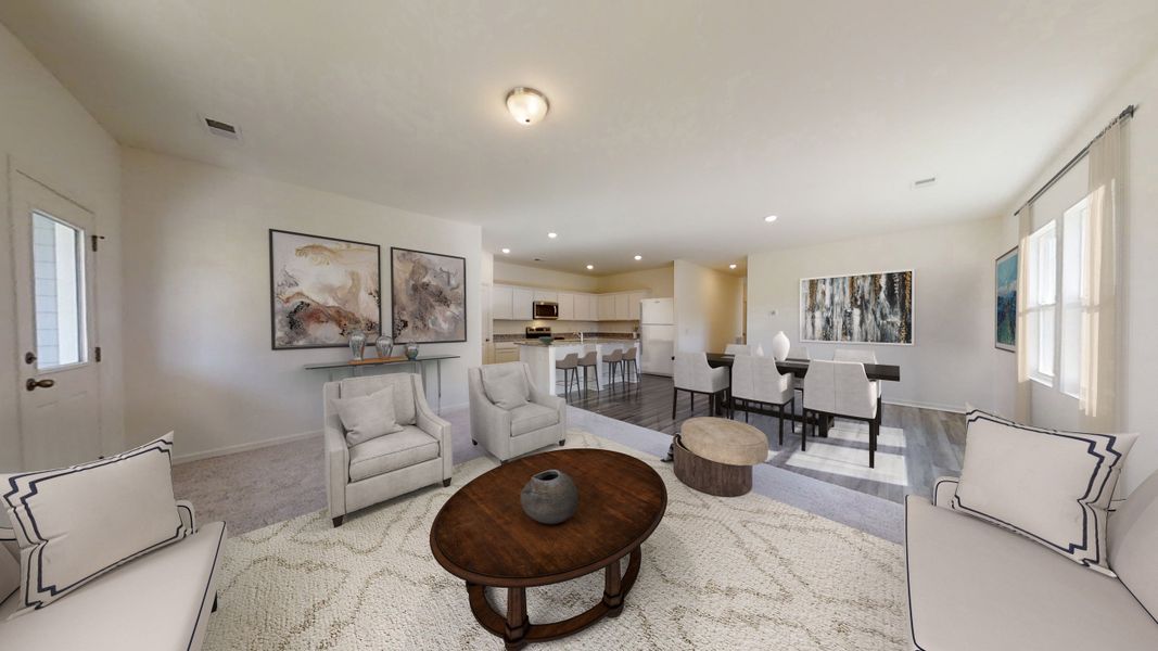 Representative furnished interior of a home built from the Prism by Starlight Homes in Brookshire at Legacy Hills, Celina (Image 6).