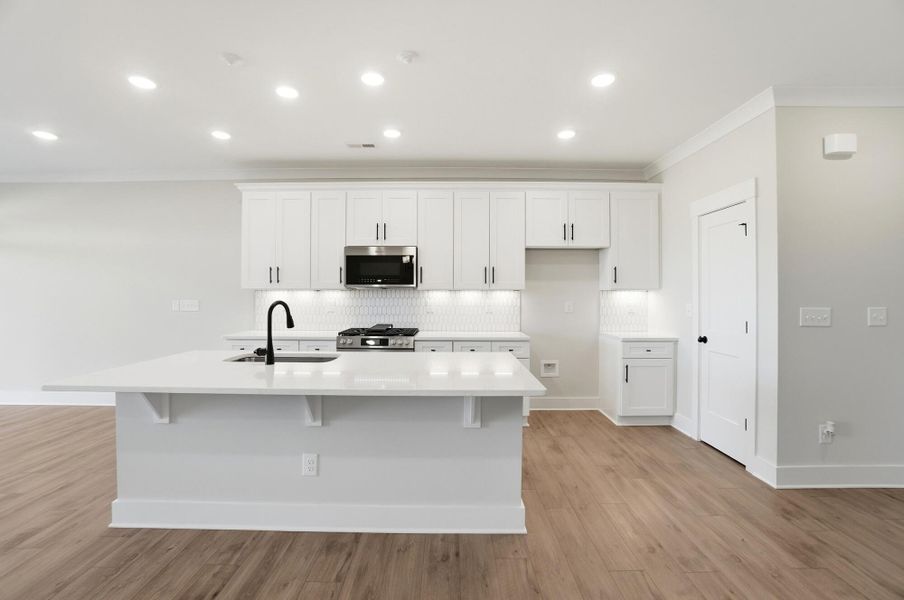 Furnished interior view inside a new home in Blythe Mill Townhomes, Waxhaw (Image 9).