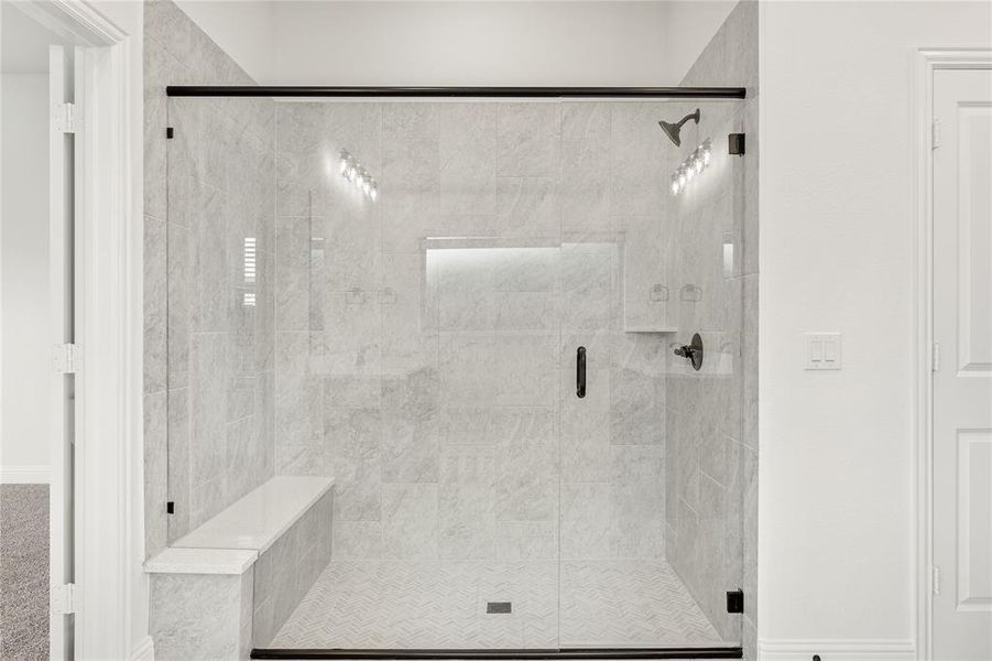 Furnished interior view inside a new home in Wildflower Ranch 60-65, Fort Worth (Image 9). Furnished interior view inside a new home in Wildflower Ranch 60-65, Fort Worth (Image 9).