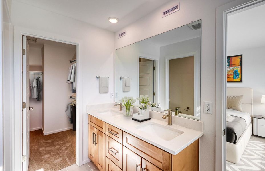Representative furnished interior of a home built from the Blake by Pulte Homes in Barefoot Village, Longmont (Image 9).