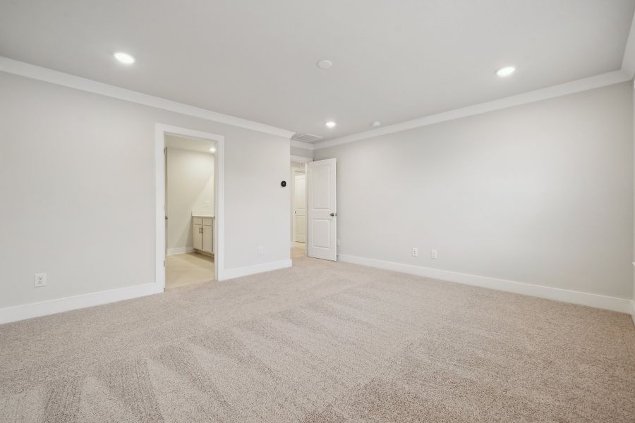 A room with white walls. A room with white walls.