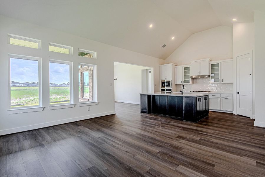 An airy, open-concept living space makes it easy to stay connected while enjoying every part of the home An airy, open-concept living space makes it easy to stay connected while enjoying every part of the home