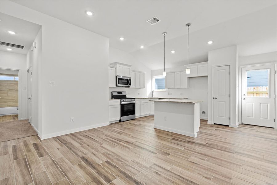 Furnished interior view inside a new home in Butler Farms, Liberty Hill (Image 10). Furnished interior view inside a new home in Butler Farms, Liberty Hill (Image 10).