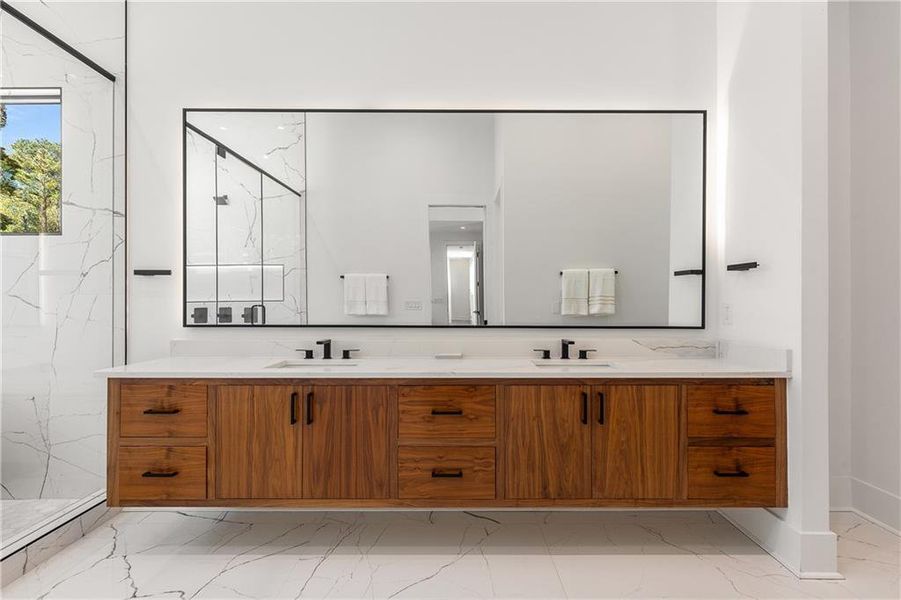 Furnished interior view inside a new home in , Brookhaven (Image 30).