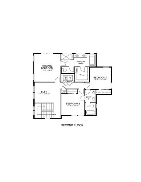 2D floor plan layout of this home in West Grange, Longmont, CO (Image 6).