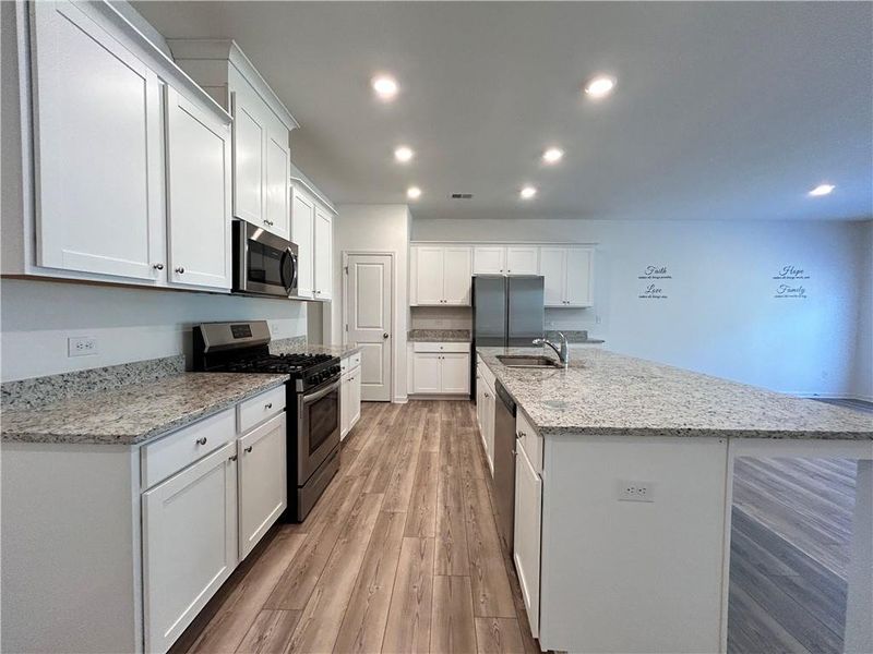 Furnished interior view inside a new home in , Suwanee (Image 9).