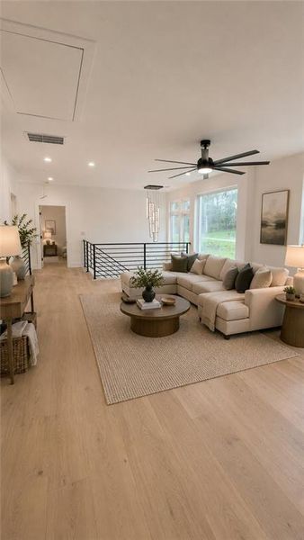 Furnished interior view inside a new home in , Atlanta (Image 10).