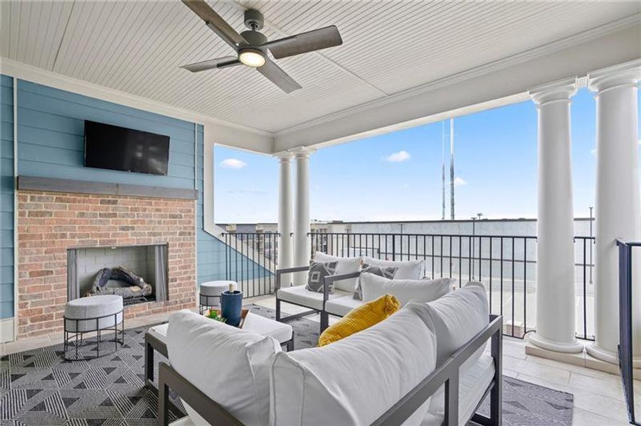 Exterior details and patio area of a home in , Ball Ground (Image 3). Exterior details and patio area of a home in , Ball Ground (Image 3).