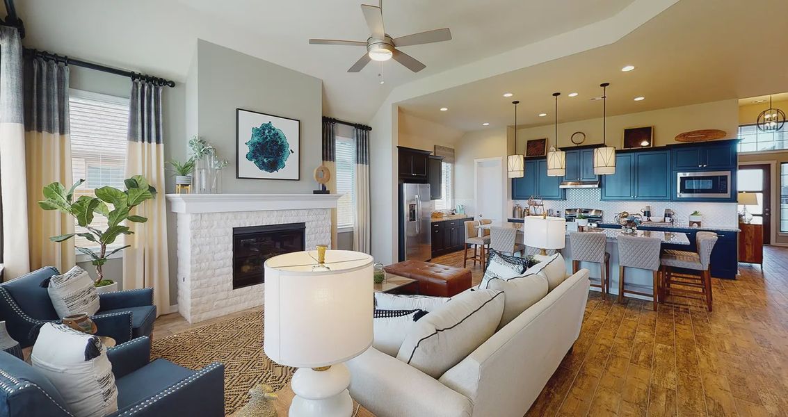 Representative furnished interior of a home built from the Hillcrest by Chesmar Homes in Sienna Chateau, Missouri City (Image 3).