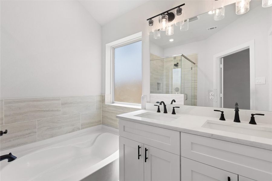 Furnished interior view inside a new home in , Manvel (Image 10).