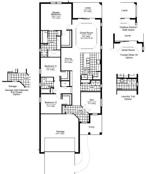 2D floor plan layout of this home in Windward, Lakewood Ranch, FL (Image 5).