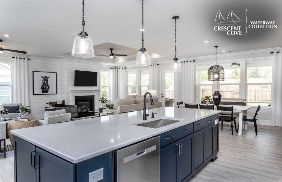 Representative furnished interior of a home built from the Renown - Waterway Collection by Pulte Homes in Crescent Cove, Myrtle Beach (Image 7).