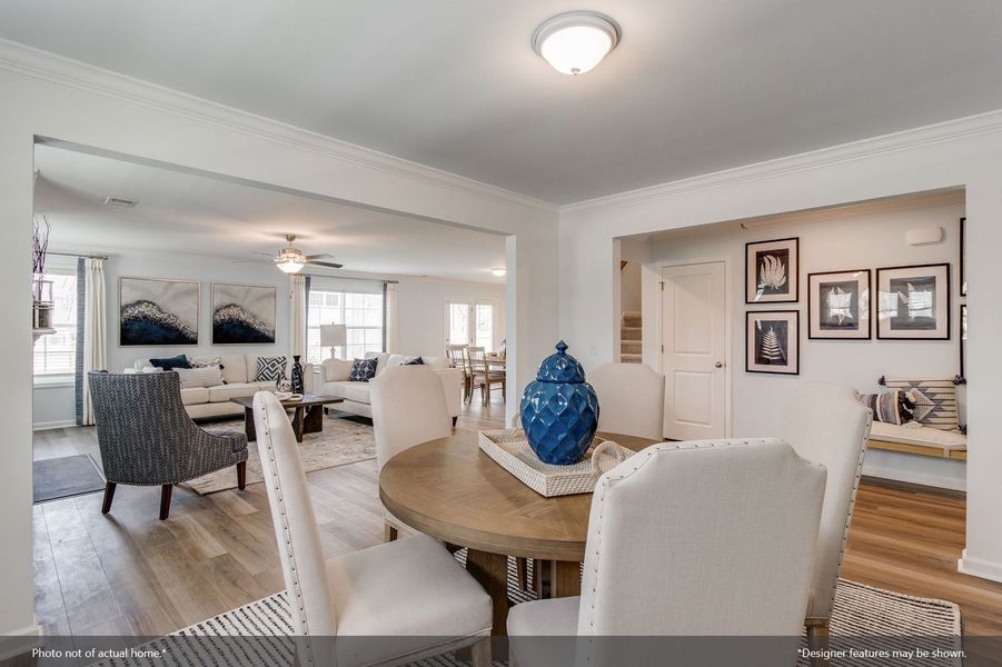 Furnished interior view inside a new home in Citadel Point at Southbridge, Sneads Ferry (Image 17). Furnished interior view inside a new home in Citadel Point at Southbridge, Sneads Ferry (Image 17).