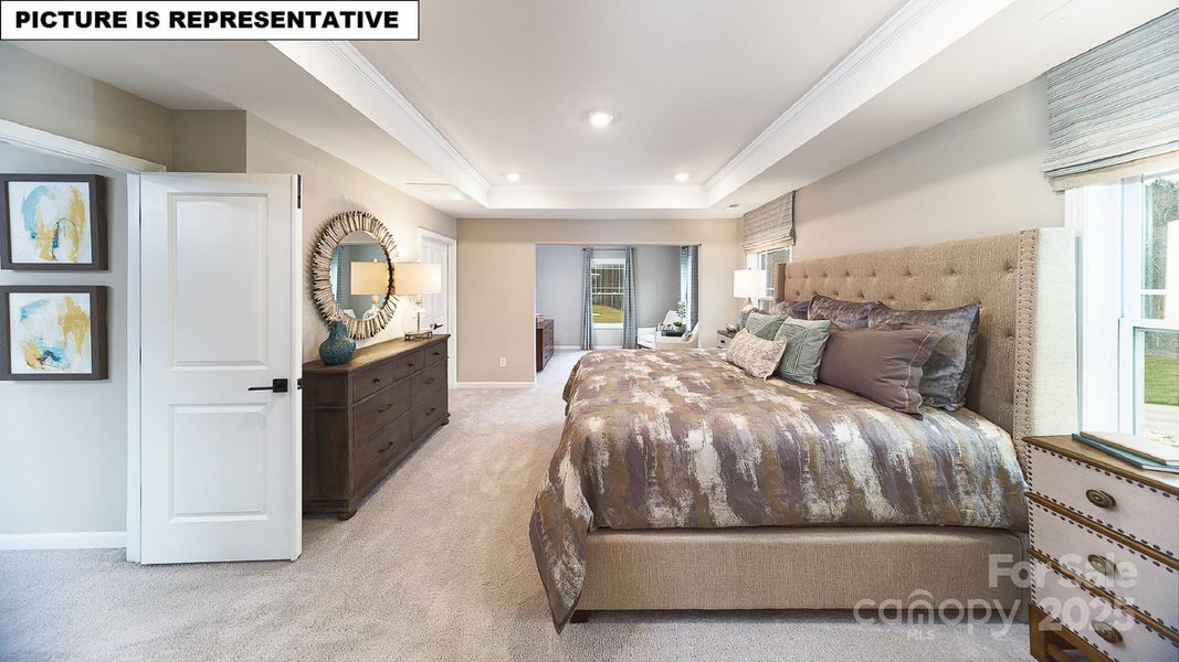 Furnished interior view inside a new home in Falls Cove, Troutman (Image 8).
