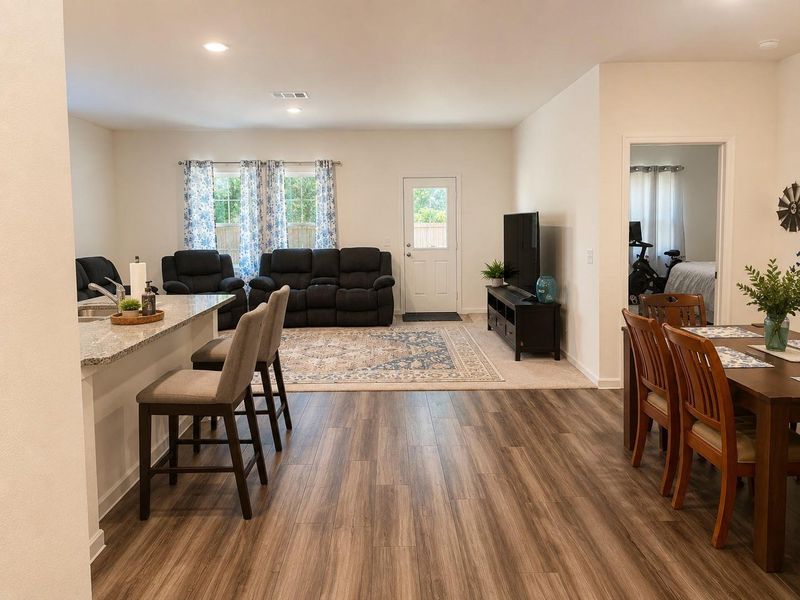 Thoughtfully designed split floor plan offering two secondary bedrooms at the front of the home and a private primary retreat with ensuite bath tucked away in the rear for added comfort and privacy. Thoughtfully designed split floor plan offering two secondary bedrooms at the front of the home and a private primary retreat with ensuite bath tucked away in the rear for added comfort and privacy.